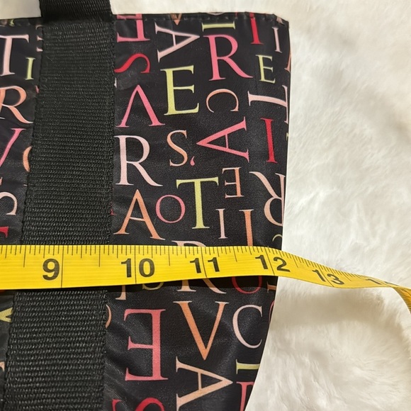 Y2K Victoria’s Secret Print Tote Bag Vintage Purse Handbag Makeup Travel PINK - Picture 8 of 10